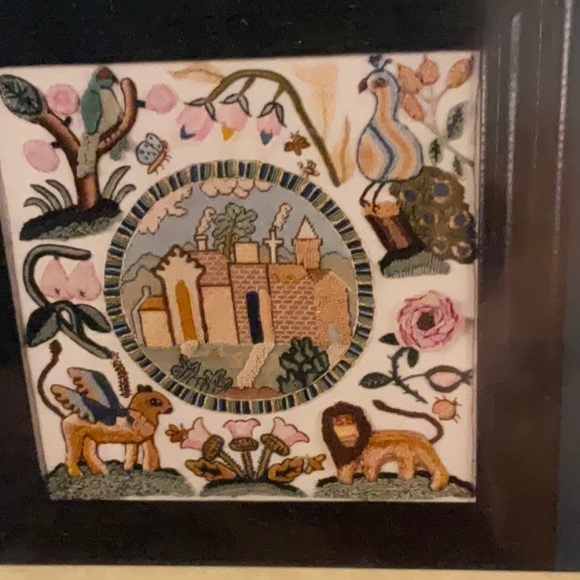 Needlework Reproduction Stumpwork Sampler. Gorgeous and complete kit! - Picture 2 of 6